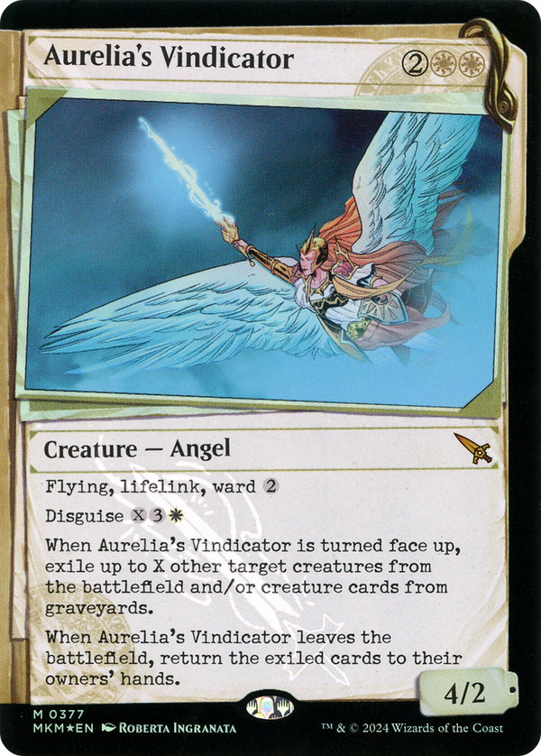 Aurelia's Vindicator (Showcase) (Invisible Ink) (377) [Murders at Karlov Manor] foil - Deck Out Gaming