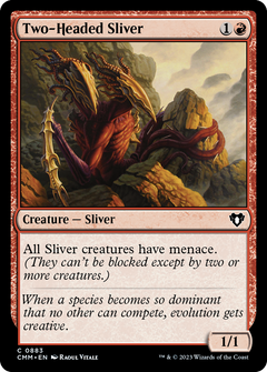 Two-Headed Sliver (883) [Commander Masters] - Deck Out Gaming