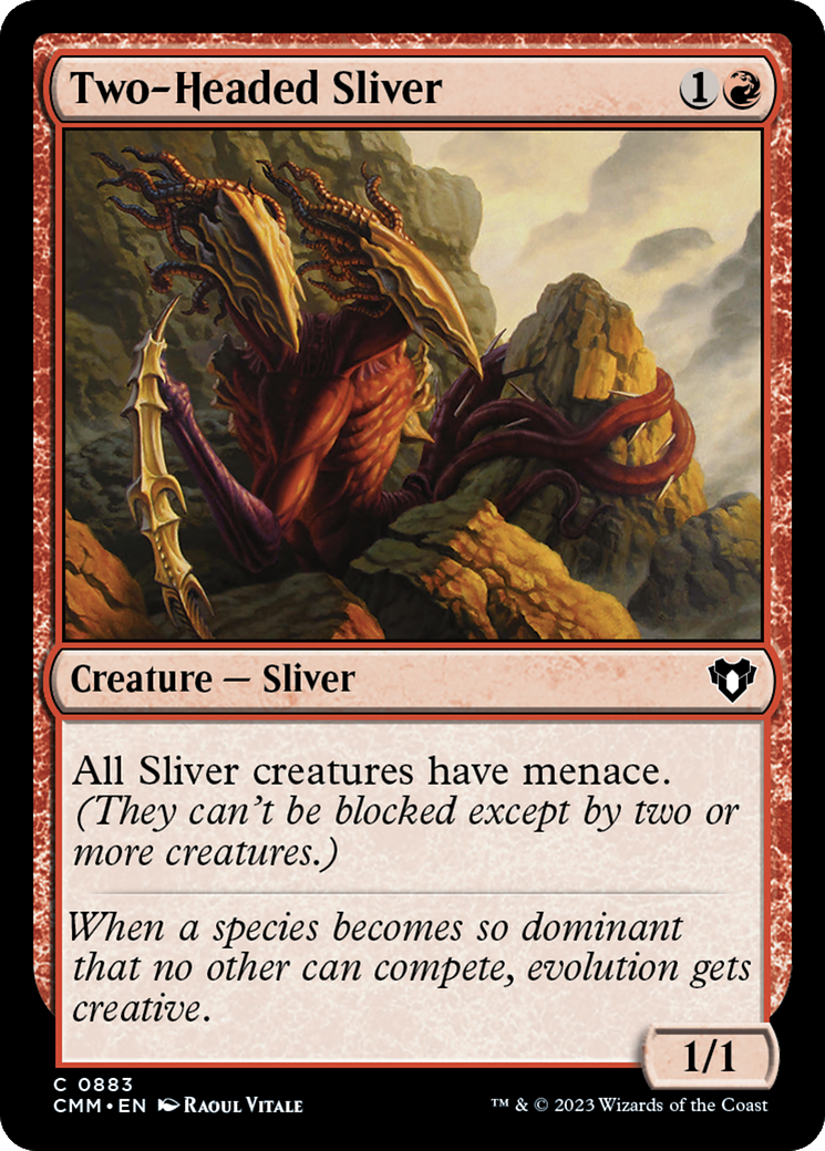Two-Headed Sliver (883) [Commander Masters] - Deck Out Gaming
