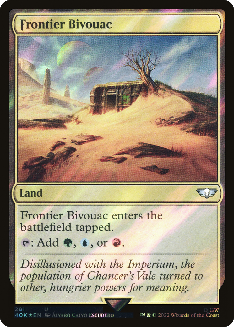 Frontier Bivouac (Surge Foil) (281) [Warhammer 40,000 Commander] foil - Deck Out Gaming