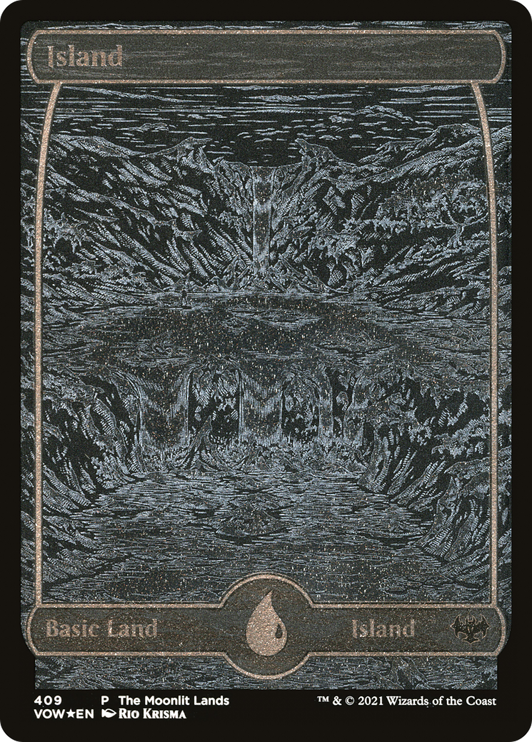 Island (409) [Innistrad: Crimson Vow] etched - Deck Out Gaming