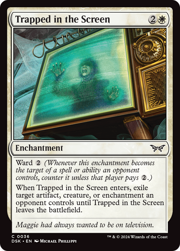 Trapped in the Screen (36) [Duskmourn: House of Horror] foil - Deck Out Gaming