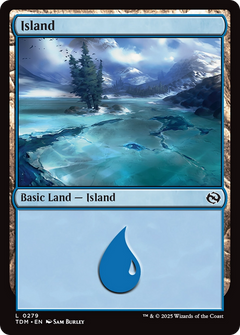 Island (0279) (279) [Tarkir: Dragonstorm] foil - Deck Out Gaming
