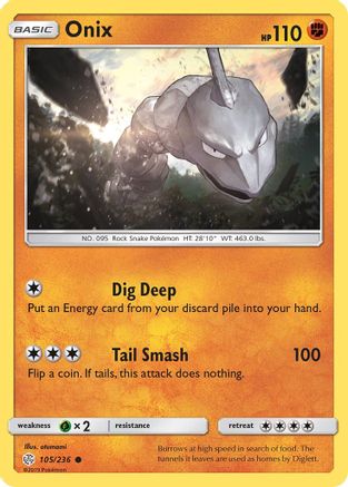 Onix (105) [SM - Cosmic Eclipse] Reverse Holofoil - Deck Out Gaming