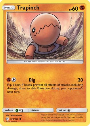 Trapinch - 108/236 (108) [SM - Cosmic Eclipse] Reverse Holofoil - Deck Out Gaming