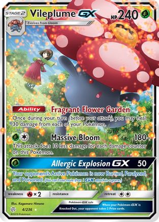 Vileplume GX (4) [SM - Cosmic Eclipse] Holofoil - Deck Out Gaming
