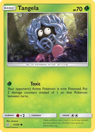 Tangela (5) [SM - Cosmic Eclipse] Reverse Holofoil - Deck Out Gaming