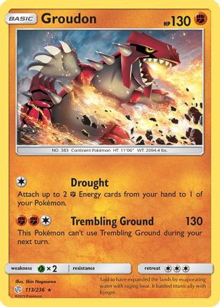 Groudon (113) [SM - Cosmic Eclipse] Reverse Holofoil - Deck Out Gaming