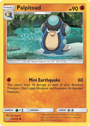 Palpitoad (116) [SM - Cosmic Eclipse] Reverse Holofoil - Deck Out Gaming