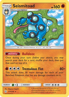 Seismitoad (117) [SM - Cosmic Eclipse] Reverse Holofoil - Deck Out Gaming