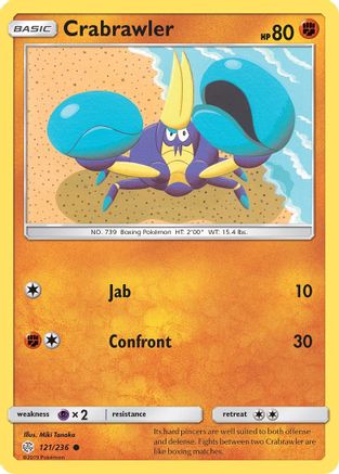 Crabrawler (121) [SM - Cosmic Eclipse] Reverse Holofoil - Deck Out Gaming