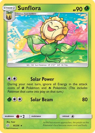 Sunflora (8) [SM - Cosmic Eclipse] Reverse Holofoil - Deck Out Gaming