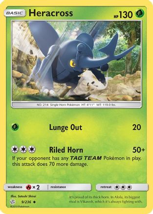 Heracross (9) [SM - Cosmic Eclipse] - Deck Out Gaming