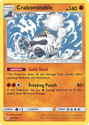 Crabominable (122) [SM - Cosmic Eclipse] Reverse Holofoil - Deck Out Gaming