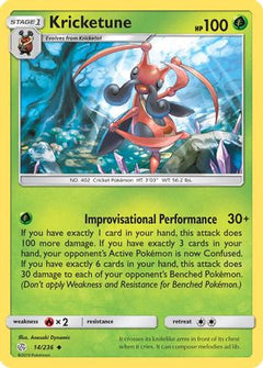 Kricketune (14) [SM - Cosmic Eclipse] Reverse Holofoil - Deck Out Gaming