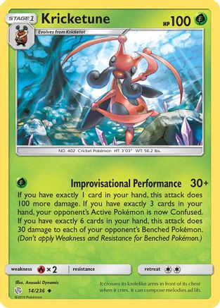 Kricketune (14) [SM - Cosmic Eclipse] Reverse Holofoil - Deck Out Gaming