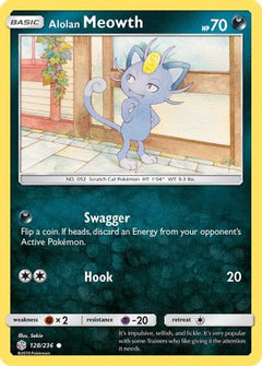Alolan Meowth (128) [SM - Cosmic Eclipse] Reverse Holofoil - Deck Out Gaming