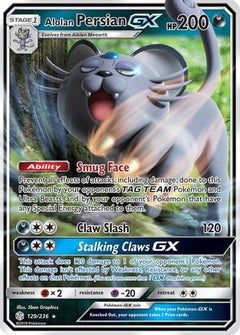 Alolan Persian GX (129) [SM - Cosmic Eclipse] Holofoil - Deck Out Gaming
