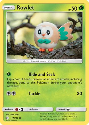 Rowlet - 17/236 (17/236) [SM - Cosmic Eclipse] - Deck Out Gaming