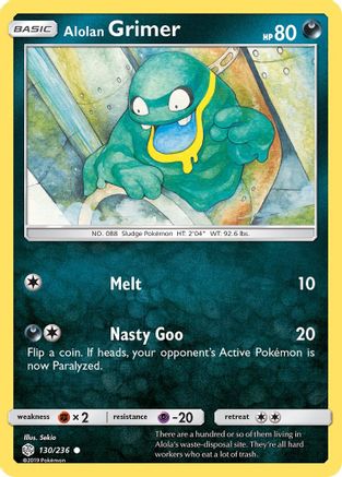 Alolan Grimer (130) [SM - Cosmic Eclipse] Reverse Holofoil - Deck Out Gaming