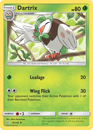 Dartrix (19) [SM - Cosmic Eclipse] Reverse Holofoil - Deck Out Gaming