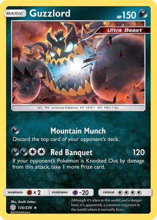Guzzlord (136) [SM - Cosmic Eclipse] Holofoil - Deck Out Gaming