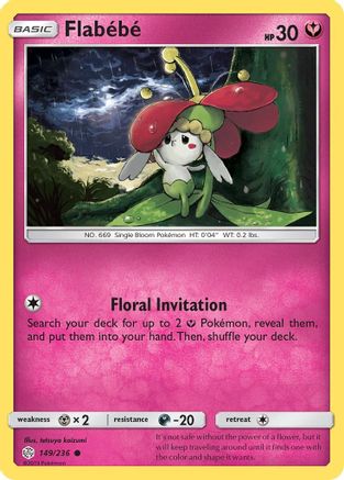 Flabebe - 149/236 (149) [SM - Cosmic Eclipse] Reverse Holofoil - Deck Out Gaming