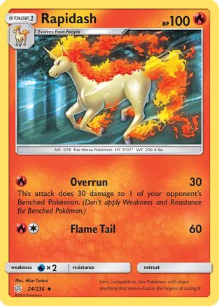 Rapidash (24) [SM - Cosmic Eclipse] Reverse Holofoil - Deck Out Gaming