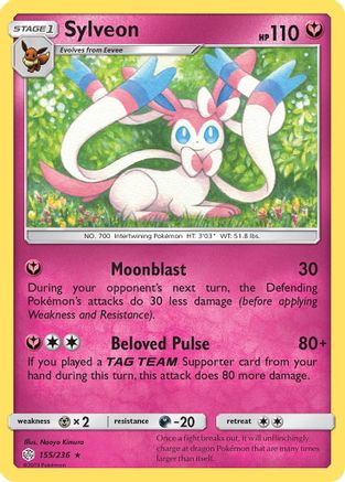 Sylveon (155) [SM - Cosmic Eclipse] Reverse Holofoil - Deck Out Gaming