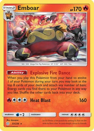 Emboar (33) [SM - Cosmic Eclipse] Reverse Holofoil - Deck Out Gaming