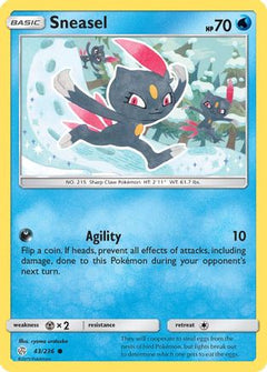 Sneasel (43) [SM - Cosmic Eclipse] Reverse Holofoil - Deck Out Gaming