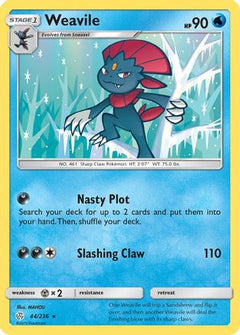 Weavile (44) [SM - Cosmic Eclipse] Reverse Holofoil - Deck Out Gaming