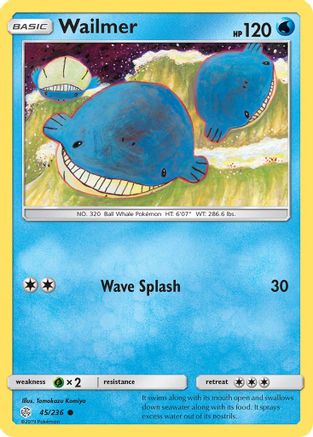 Wailmer (45) [SM - Cosmic Eclipse] Reverse Holofoil - Deck Out Gaming