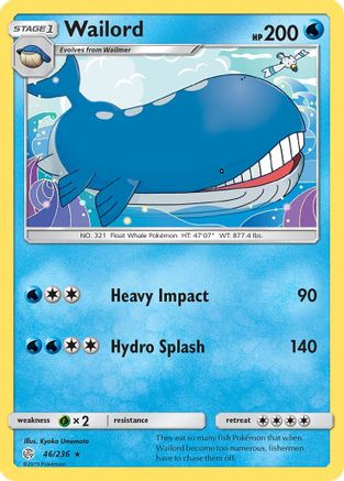 Wailord (46) [SM - Cosmic Eclipse] Reverse Holofoil - Deck Out Gaming