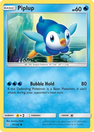 Piplup (54) [SM - Cosmic Eclipse] Reverse Holofoil - Deck Out Gaming