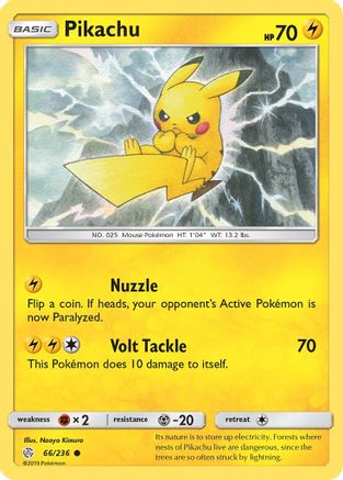 Pikachu (66/236) [SM - Cosmic Eclipse] - Deck Out Gaming