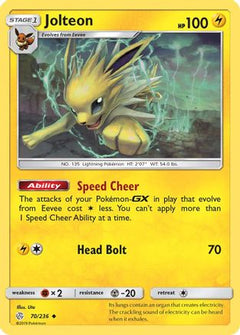 Jolteon (70) [SM - Cosmic Eclipse] Reverse Holofoil - Deck Out Gaming