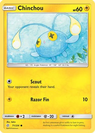 Chinchou (71) [SM - Cosmic Eclipse] Reverse Holofoil - Deck Out Gaming