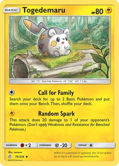Togedemaru - 73/236 (73) [SM - Cosmic Eclipse] Reverse Holofoil - Deck Out Gaming