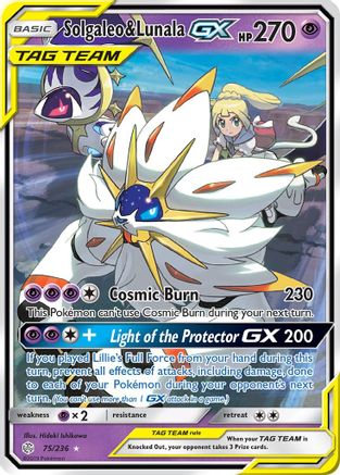 Solgaleo & Lunala GX (75/236) [SM - Cosmic Eclipse] - Deck Out Gaming