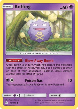 Koffing (76) [SM - Cosmic Eclipse] Reverse Holofoil - Deck Out Gaming