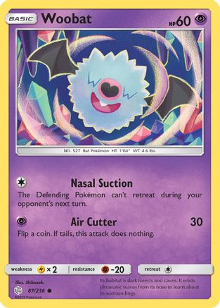Woobat (87) [SM - Cosmic Eclipse] Reverse Holofoil - Deck Out Gaming
