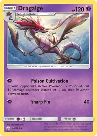 Dragalge (92) [SM - Cosmic Eclipse] Reverse Holofoil - Deck Out Gaming