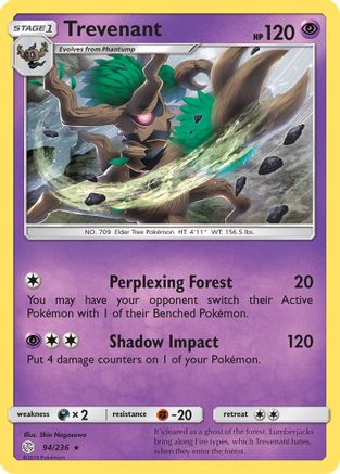 Trevenant (94) [SM - Cosmic Eclipse] Reverse Holofoil - Deck Out Gaming