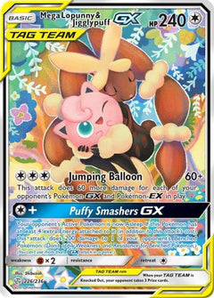 Mega Lopunny & Jigglypuff GX (Alternate Full Art) (226) [SM - Cosmic Eclipse] Holofoil - Deck Out Gaming