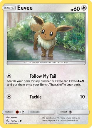 Eevee - 167/236 (167) [SM - Cosmic Eclipse] Reverse Holofoil - Deck Out Gaming