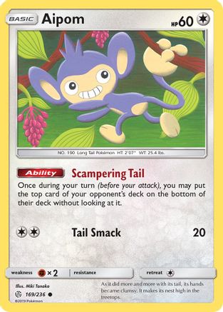 Aipom (169) [SM - Cosmic Eclipse] Reverse Holofoil - Deck Out Gaming
