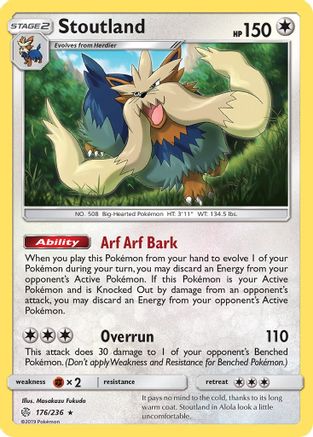 Stoutland (176) [SM - Cosmic Eclipse] Reverse Holofoil - Deck Out Gaming