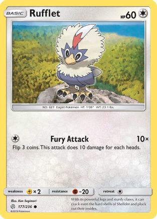 Rufflet (177) [SM - Cosmic Eclipse] Reverse Holofoil - Deck Out Gaming