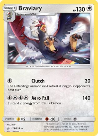 Braviary (178) [SM - Cosmic Eclipse] Reverse Holofoil - Deck Out Gaming